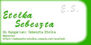 etelka sebeszta business card